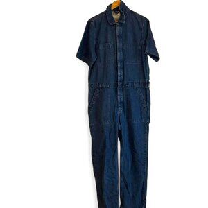 Everlane short sleeve denim jumpsuit